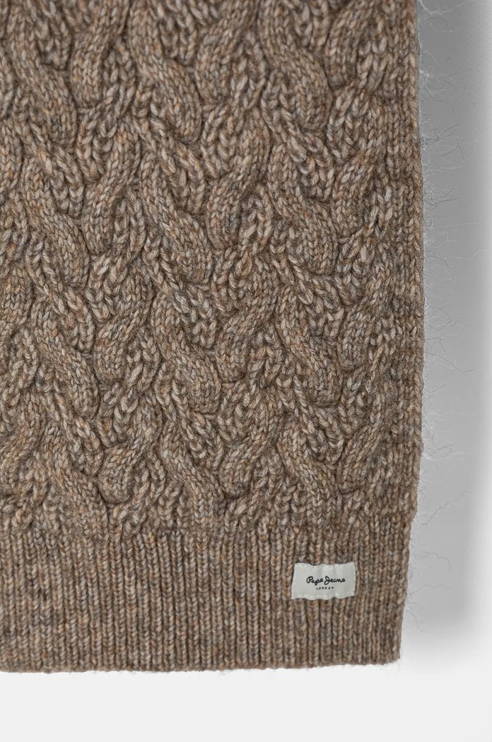 Pepe Jeans szalik WALLIS SCARF PL060195 beżowy AW24