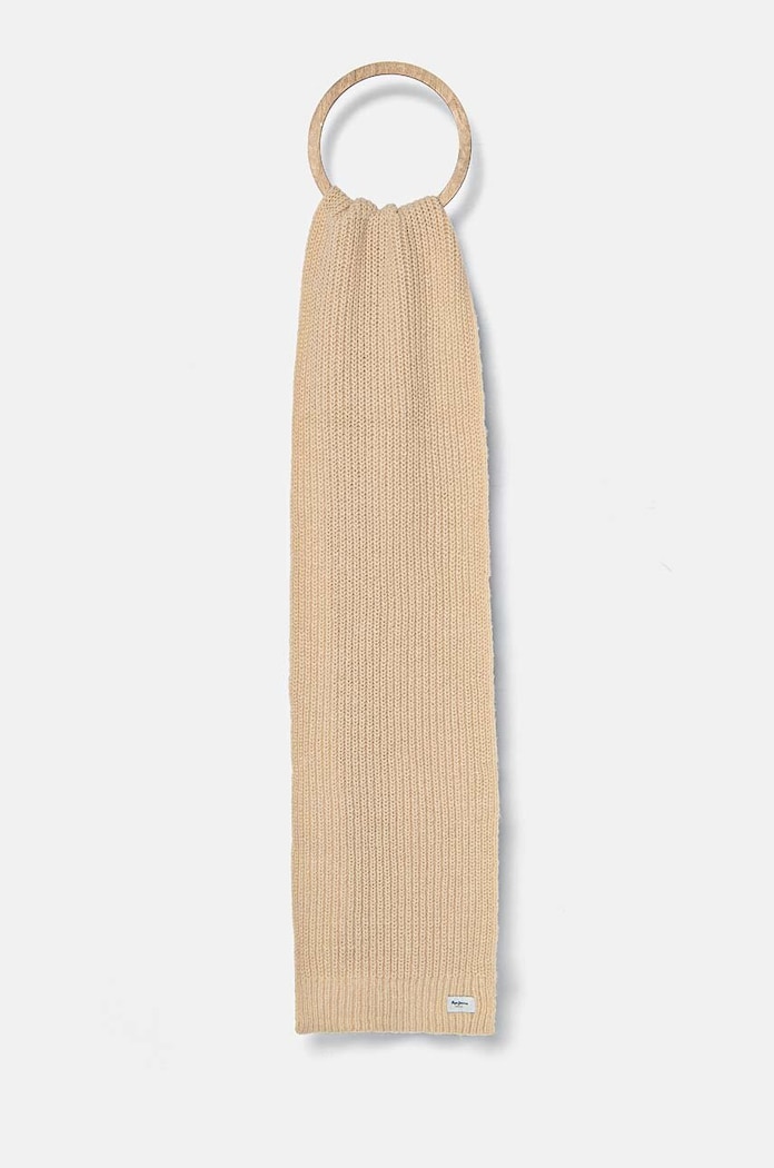 Šal Pepe Jeans WENEBA SCARF bez uzorka bež PL060197