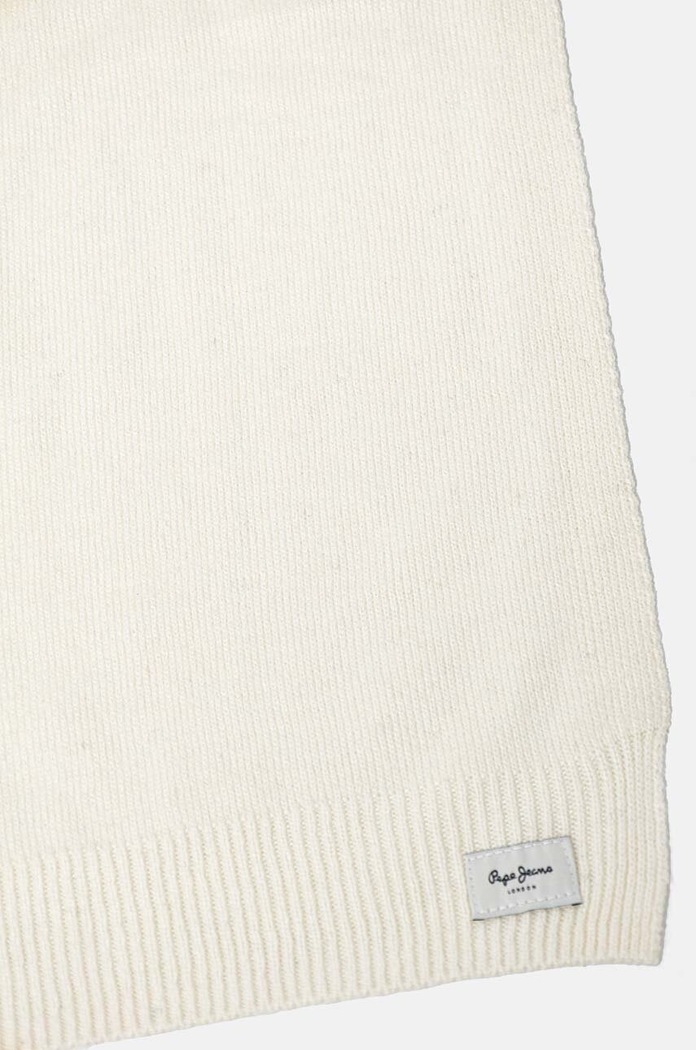 Μαντήλι από μείγμα μαλλιού Pepe Jeans YELA SCARF PL060200 μπεζ AW24
