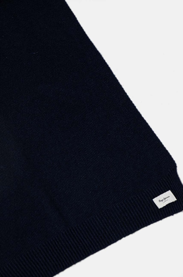 Шал с вълна Pepe Jeans YELA SCARF PL060200 тъмносин AW24