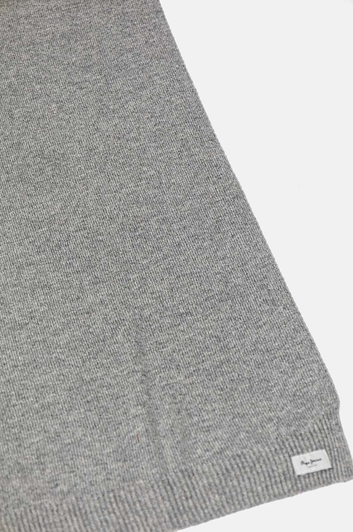 Pepe Jeans Šátek z vlněné směsi Pepe Jeans YELA SCARF PL060200 šedá AW24