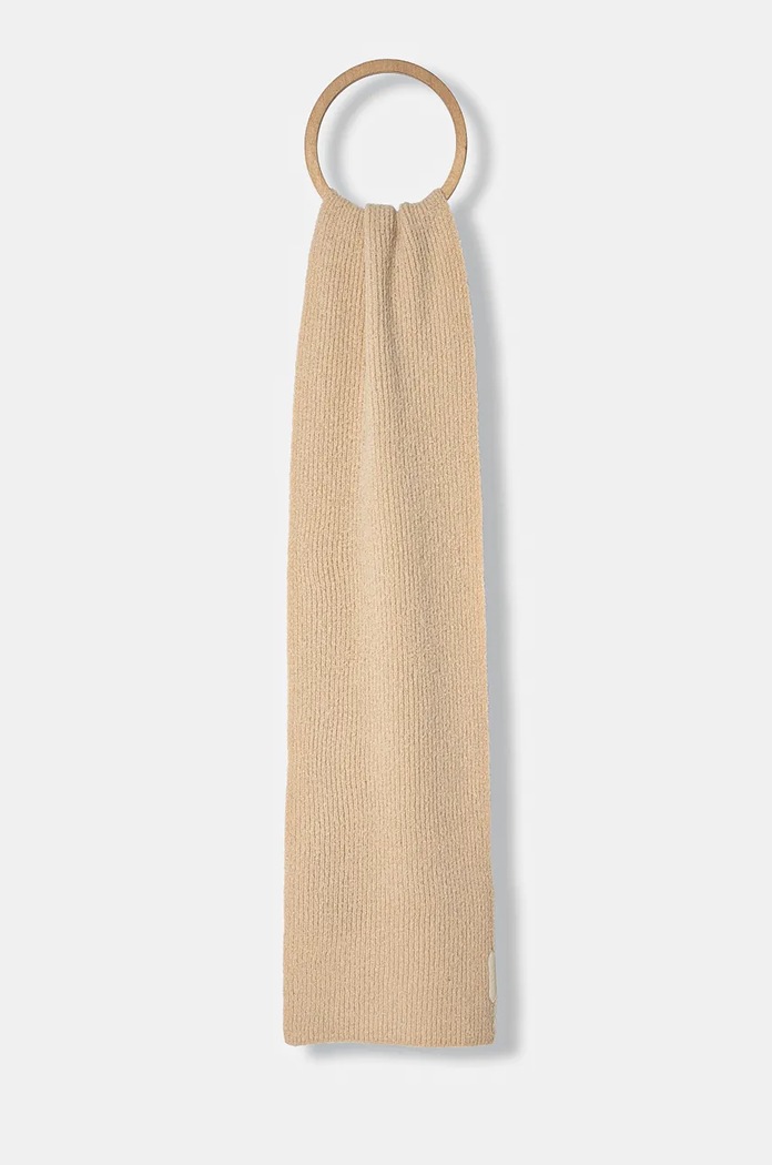 Vlněná šála Lanvin pletenina béžová 6L3018.U7717