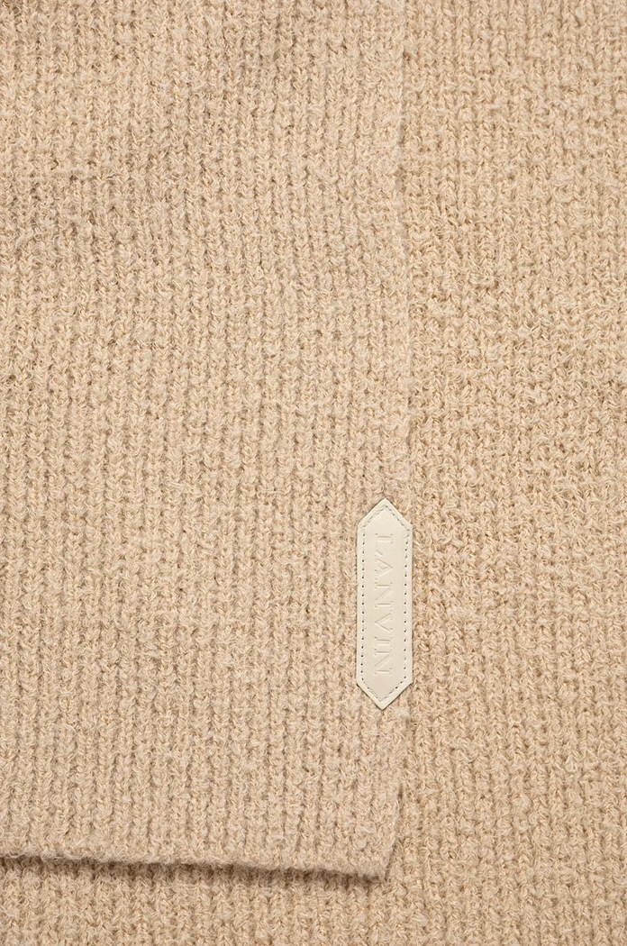 Vlněná šála Lanvin 6L3018.U7717 béžová AW24