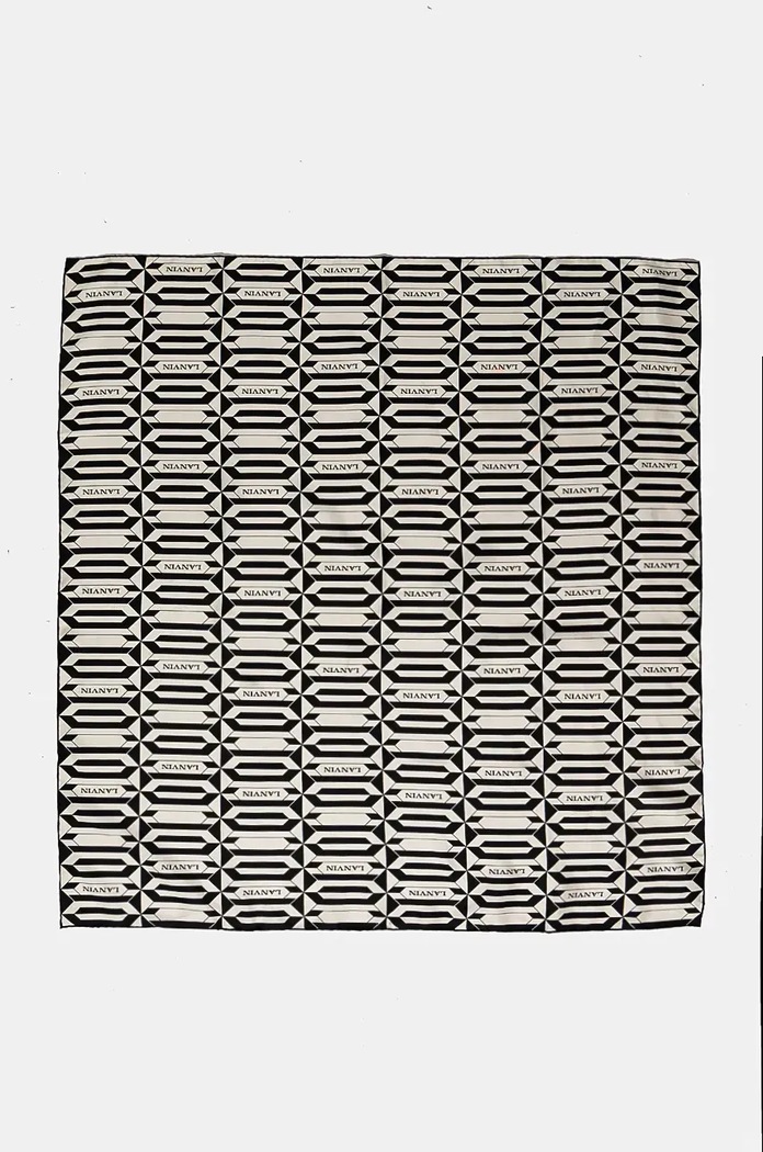 Lanvin esarfa de matase 6L9090.SS173 negru AW24