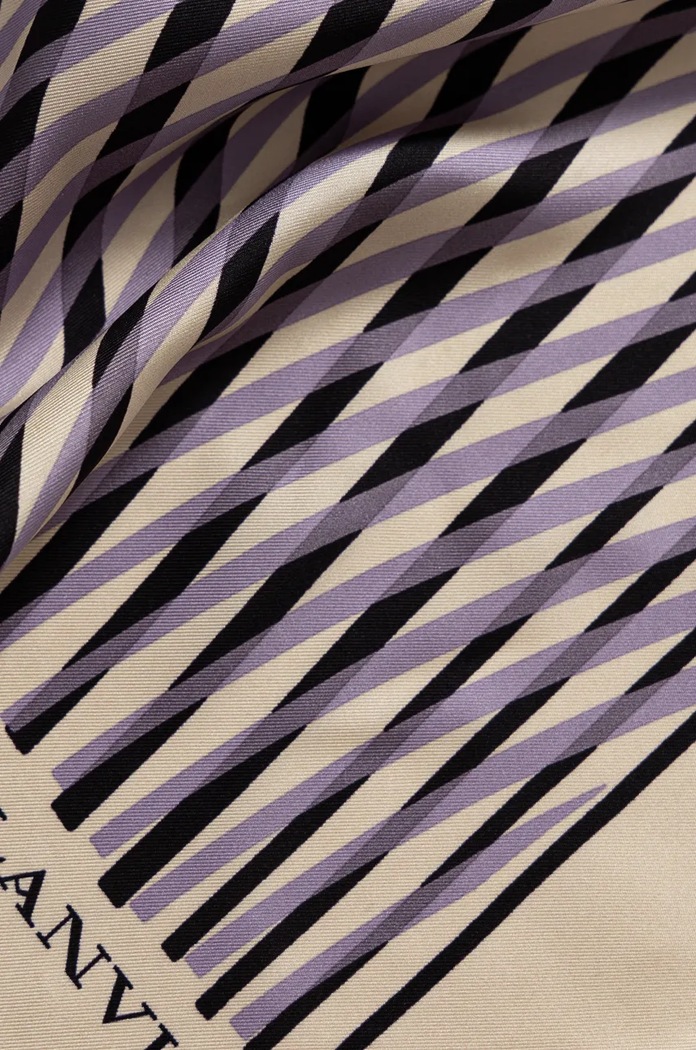 Doplňky Hedvábný šátek Lanvin 6L9090.SS183 fialová