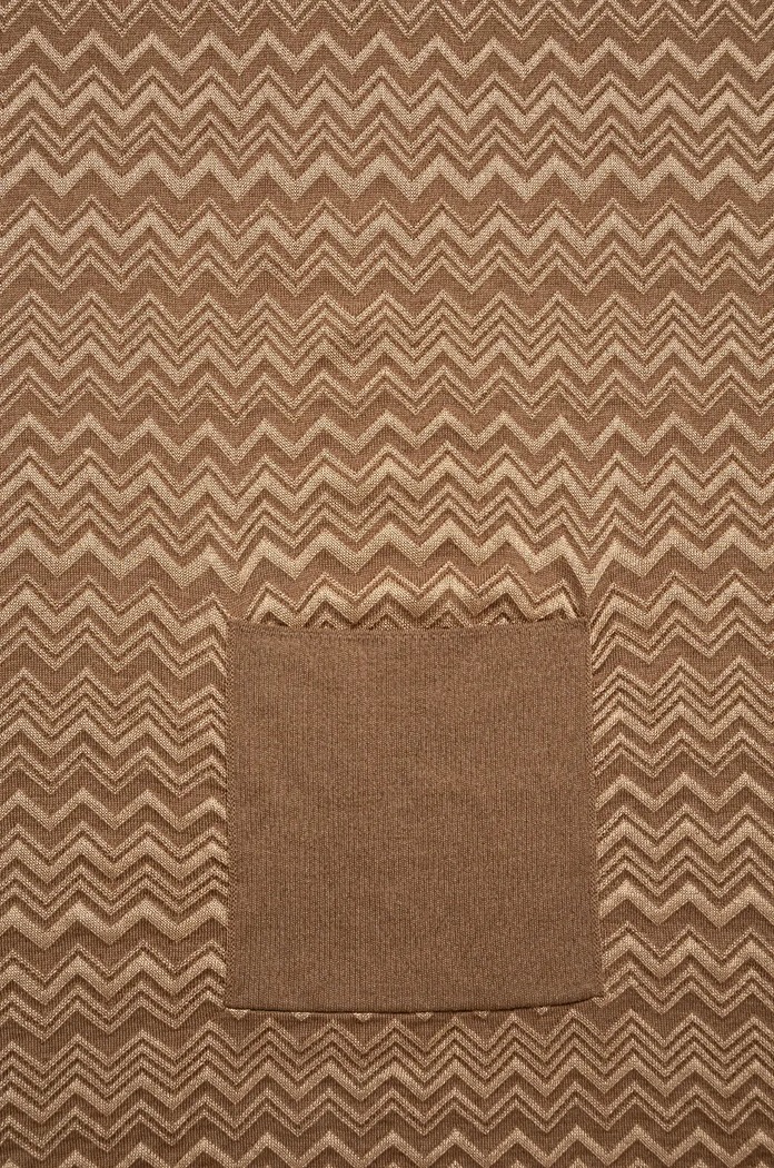 Vlněná šála Missoni MAXRWOD9857 béžová AW24