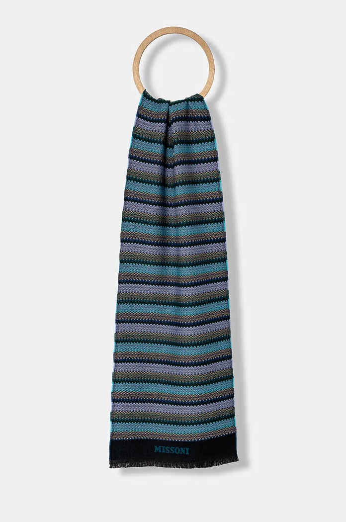 Missoni esarfa de lana panza multicolor SC21WOD9931