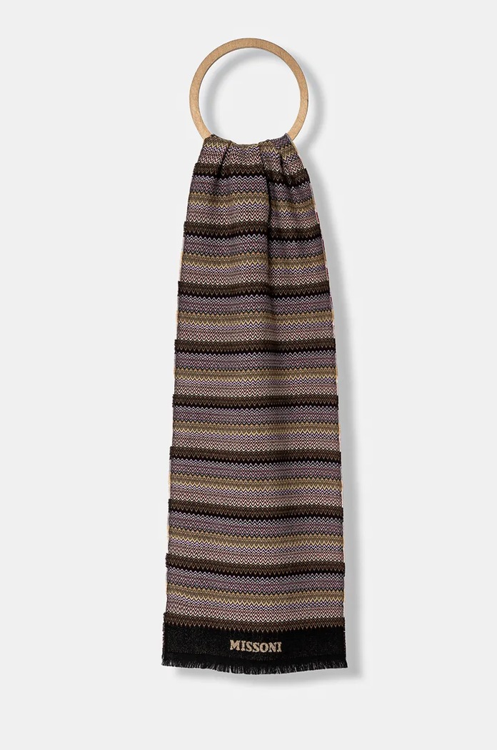 Missoni esarfa de lana panza multicolor SC21WOD9931