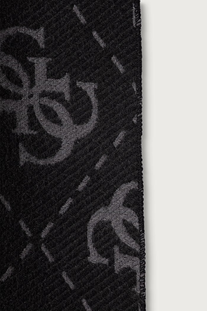 Guess Σάλι γυναικείο από βισκόζη AW5217.VIS03 μαύρο AW24