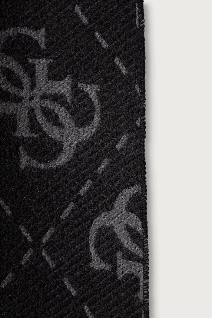 Guess Σάλι γυναικείο από βισκόζη AW5217.VIS03 μαύρο AW24