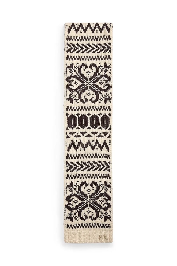 Vlnený šál Polo Ralph Lauren 455962000 béžová AW24