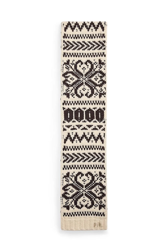 Vlnený šál Polo Ralph Lauren 455962000 béžová AW24