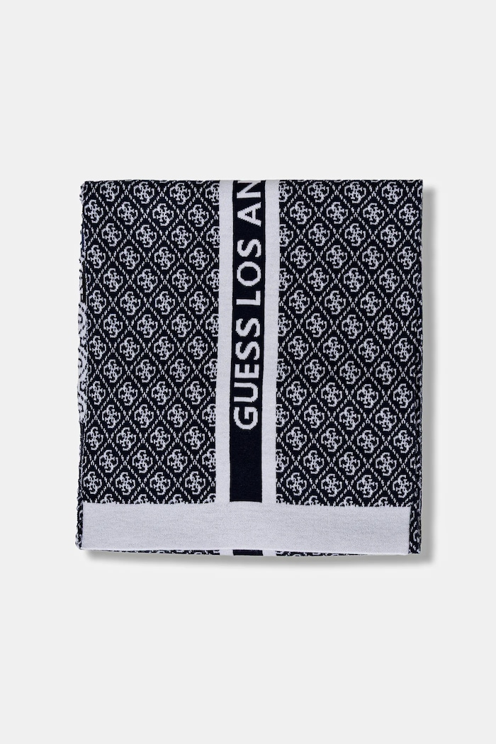 Κασκόλ από μείγμα μαλλιού Guess SEVYN W4BZ22.Z3JD2 σκούρο μπλε AW25