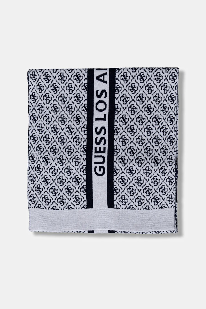 Šátek z vlněné směsi Guess SEVYN W4BZ22.Z3JD2 námořnická modř AW25