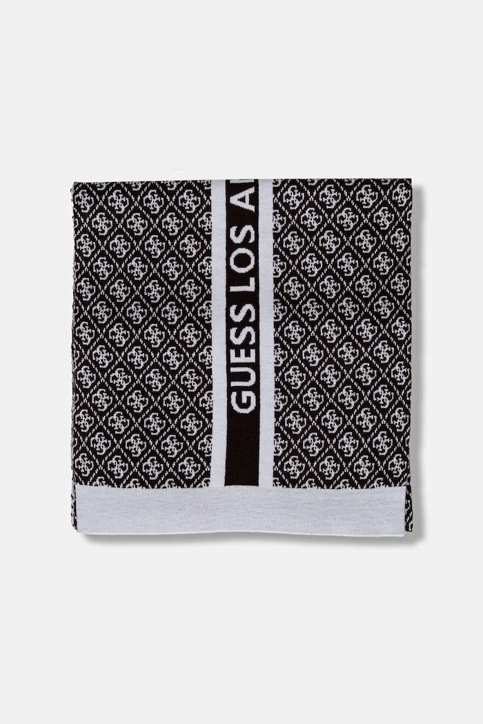 Κασκόλ από μείγμα μαλλιού Guess SEVYN W4BZ22.Z3JD2 καφέ AW25
