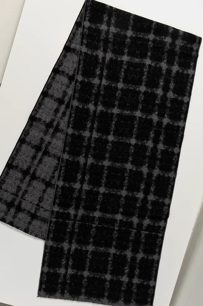 Vlněná šála ZADIG&VOLTAIRE OWSC00494 šedá AW24