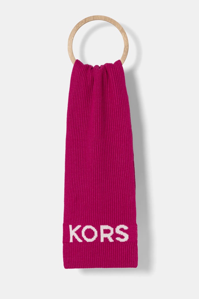MICHAEL Michael Kors sál gyapjú keverékből gyapjú szállal rózsaszín 539877