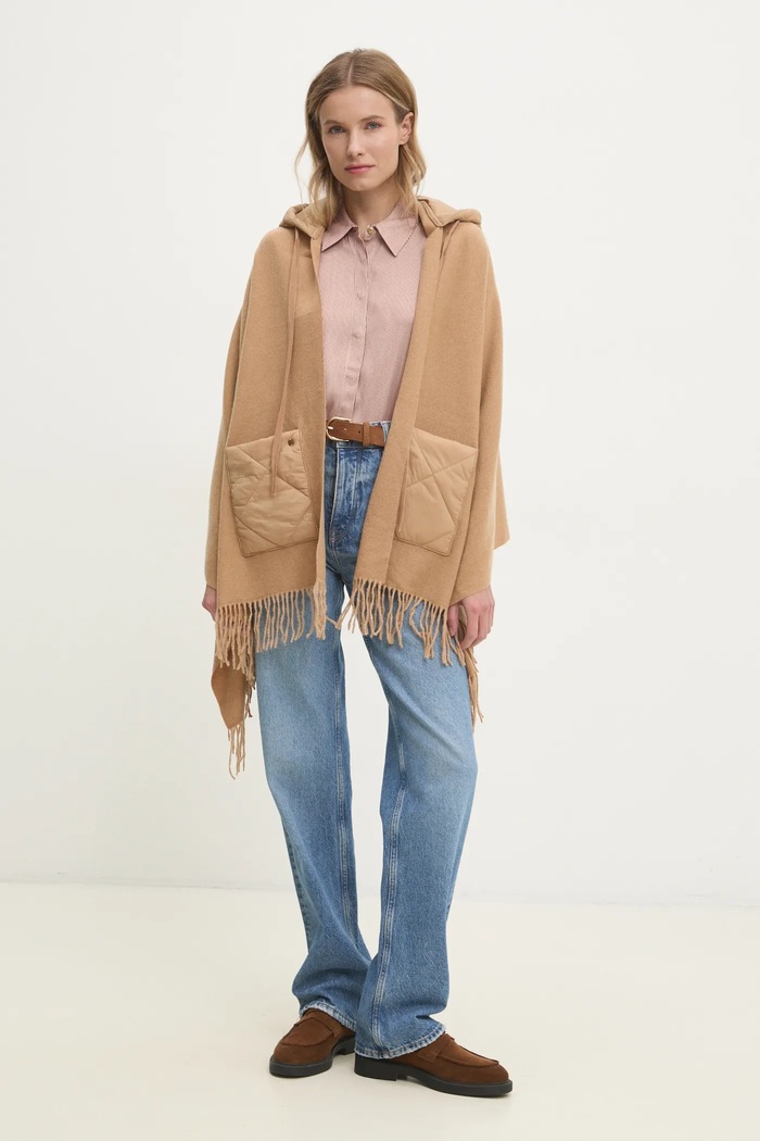 Pedro del Hierro szalik 4968565 beżowy AW24