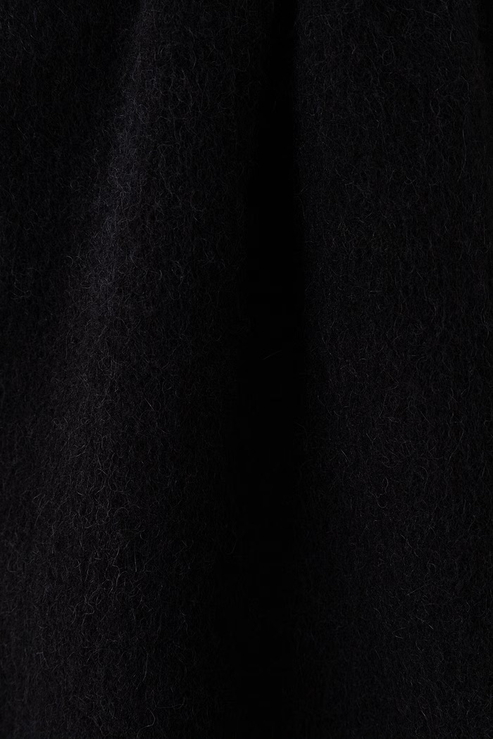 Akcesoria Maison Kitsuné Alpaca szalik z wełną damski LM06206WA0022 czarny