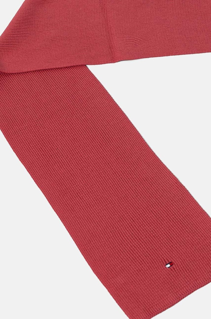 Tommy Hilfiger szalik bawełniany dziecięcy AU0AU01566.G.9BYH różowy AW24