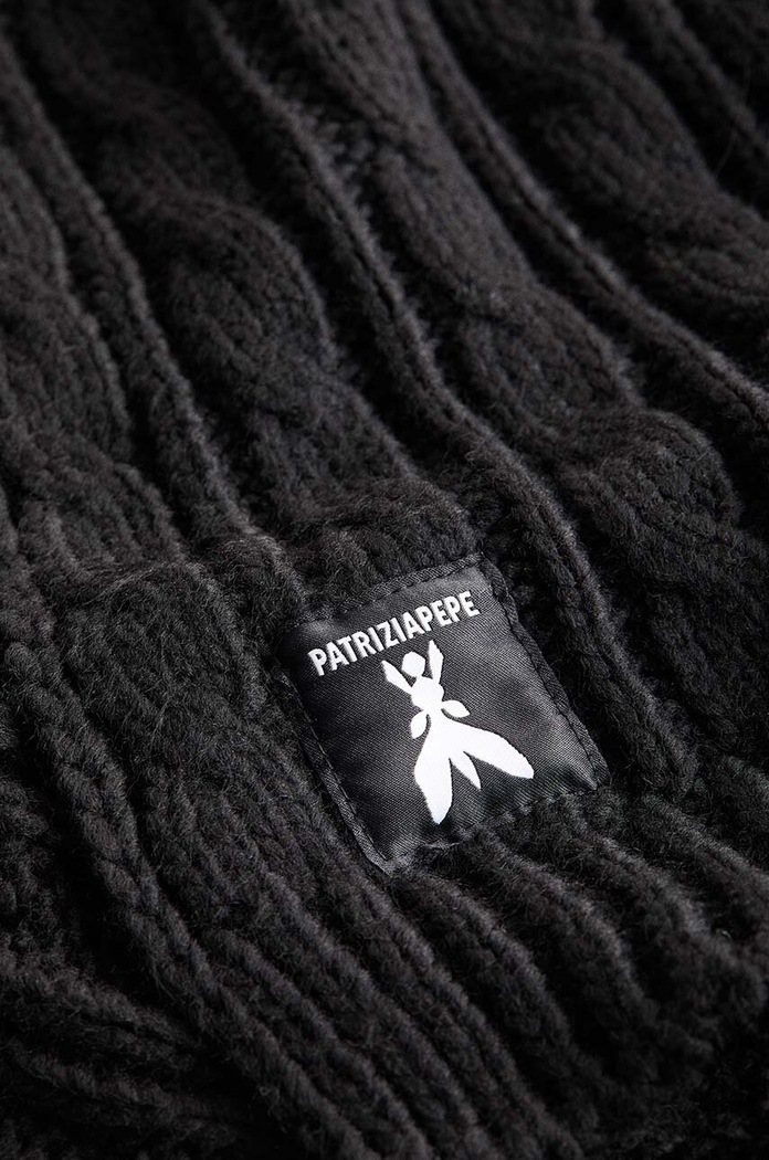 Παιδικό κασκόλ Patrizia Pepe K217 7F0019 μαύρο AW24