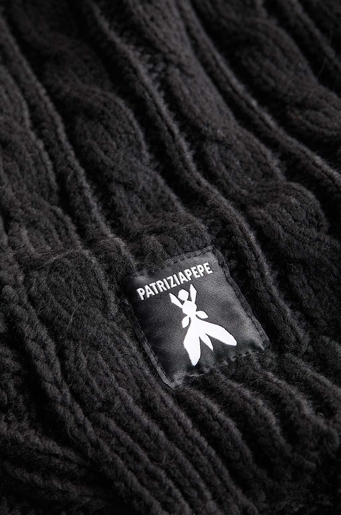 Παιδικό κασκόλ Patrizia Pepe K217 7F0019 μαύρο AW24