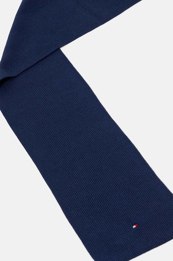 Tommy Hilfiger szalik bawełniany dziecięcy AU0AU01566.9BYH granatowy AW24