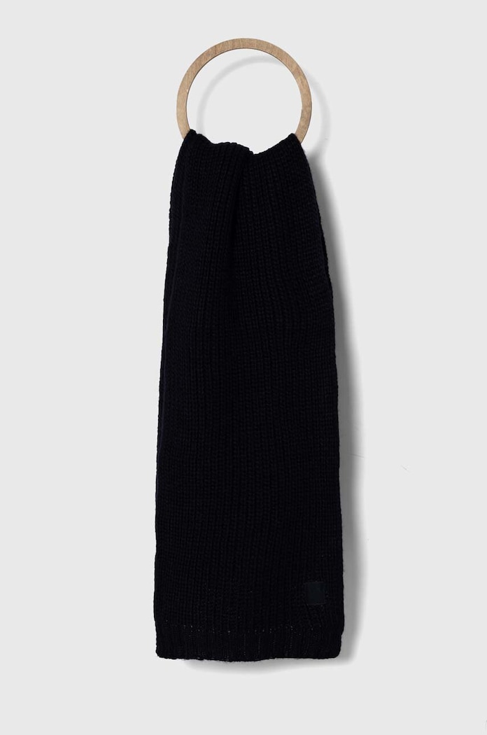Kratki šal s primjesom vune Armani Exchange s dodatkom vune mornarsko plava 954602.4F302
