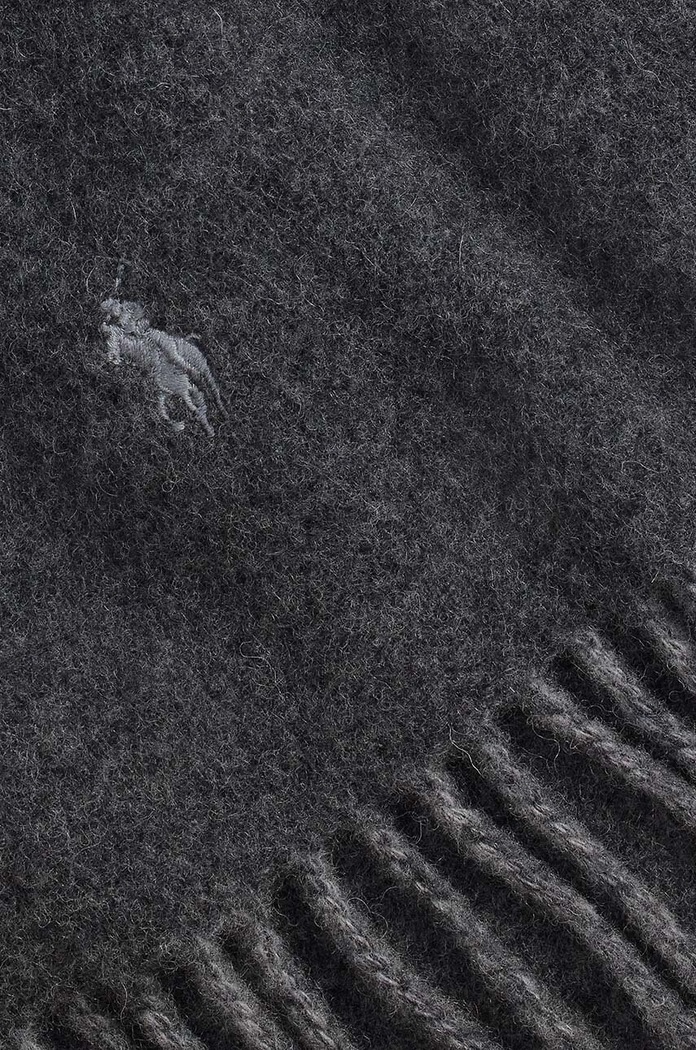 Šál s prímesou vlny Polo Ralph Lauren 449959334 sivá AW25