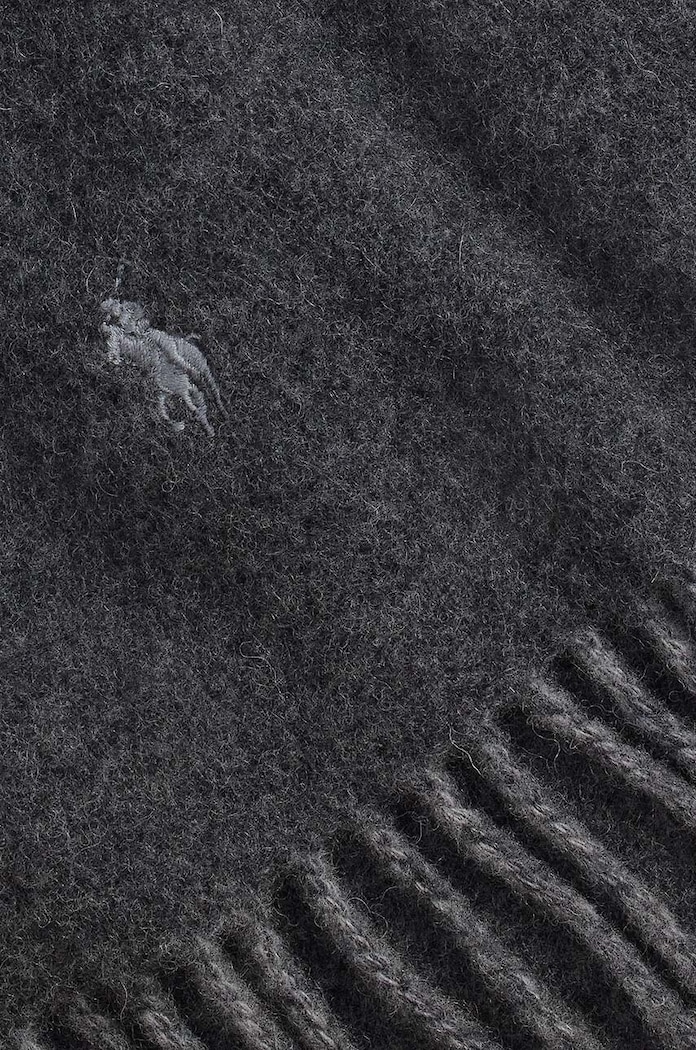 Šál s prímesou vlny Polo Ralph Lauren 449959334 sivá AW25