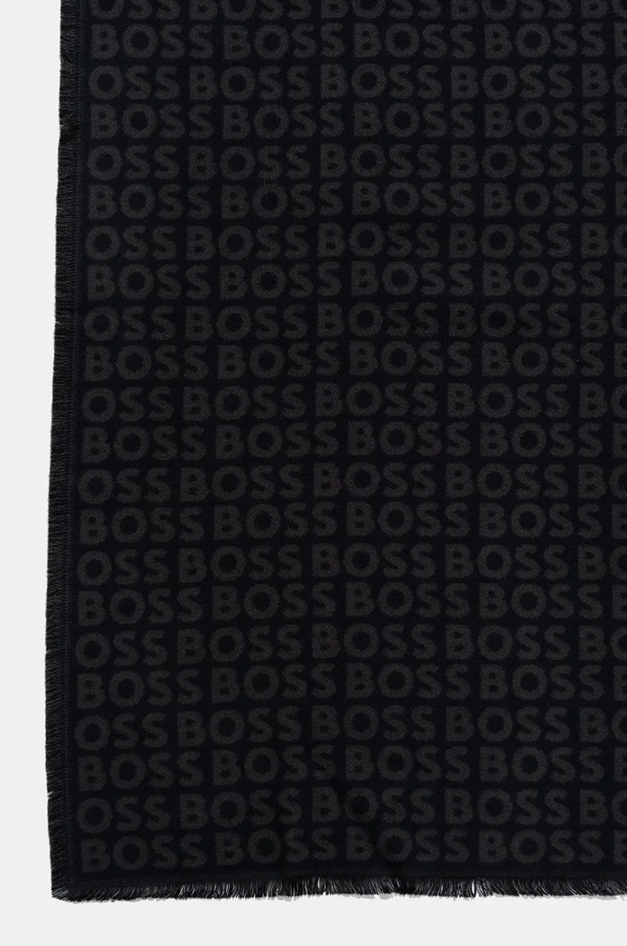 BOSS szalik Tadic_40*180 50518661 czarny AW25