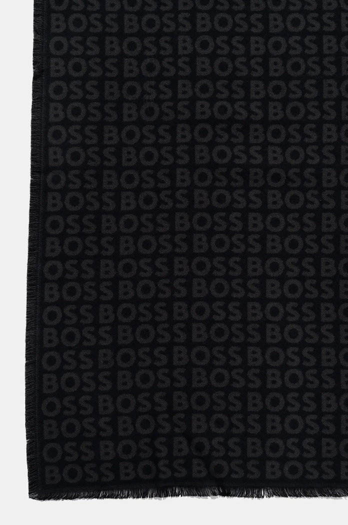 BOSS szalik Tadic_40*180 50518661 czarny AW25