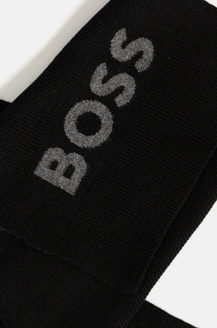 Akcesoria BOSS szalik z domieszką wełny 50524391 czarny
