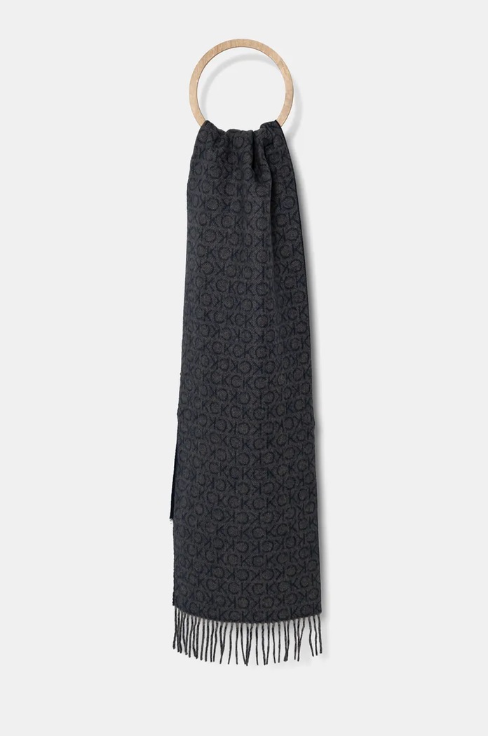 Calvin Klein szalik wełna granatowy K50K512377
