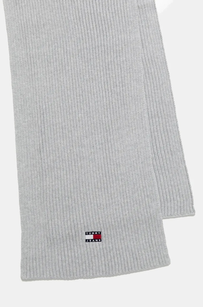 Tommy Jeans Esarfa din bumbac AM0AM13332 gri AW24