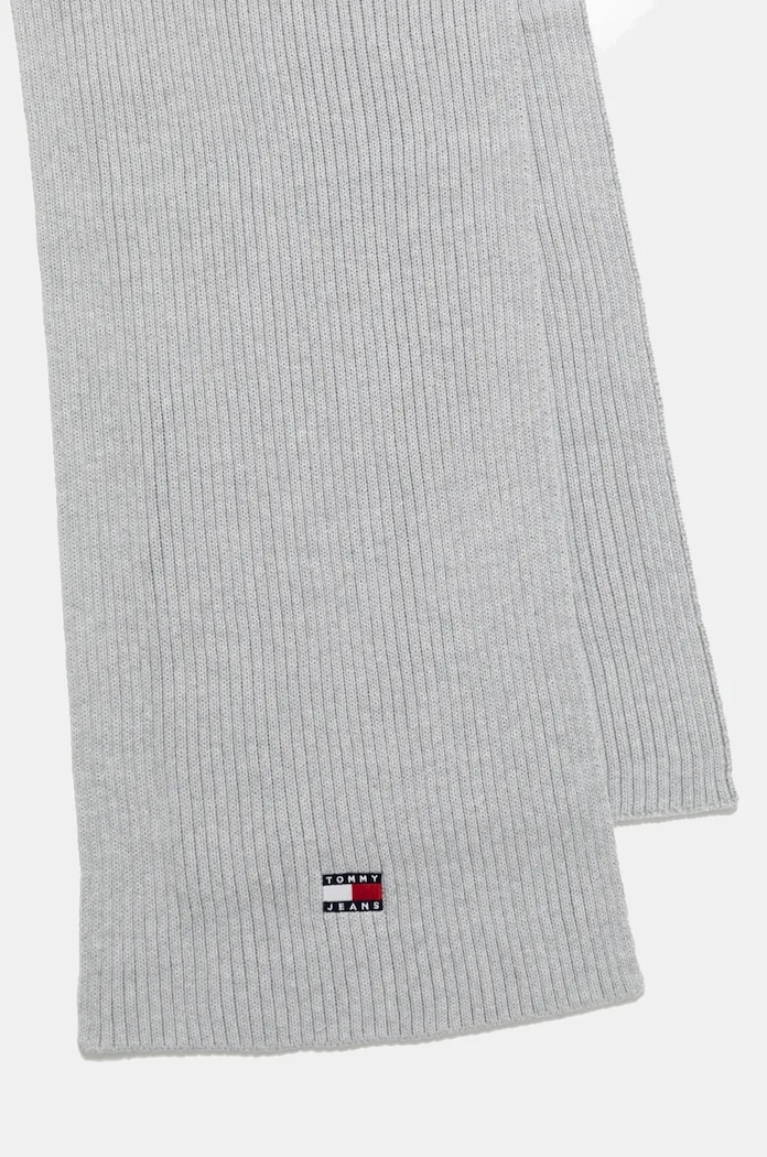 Tommy Jeans Esarfa din bumbac AM0AM13332 gri AW24