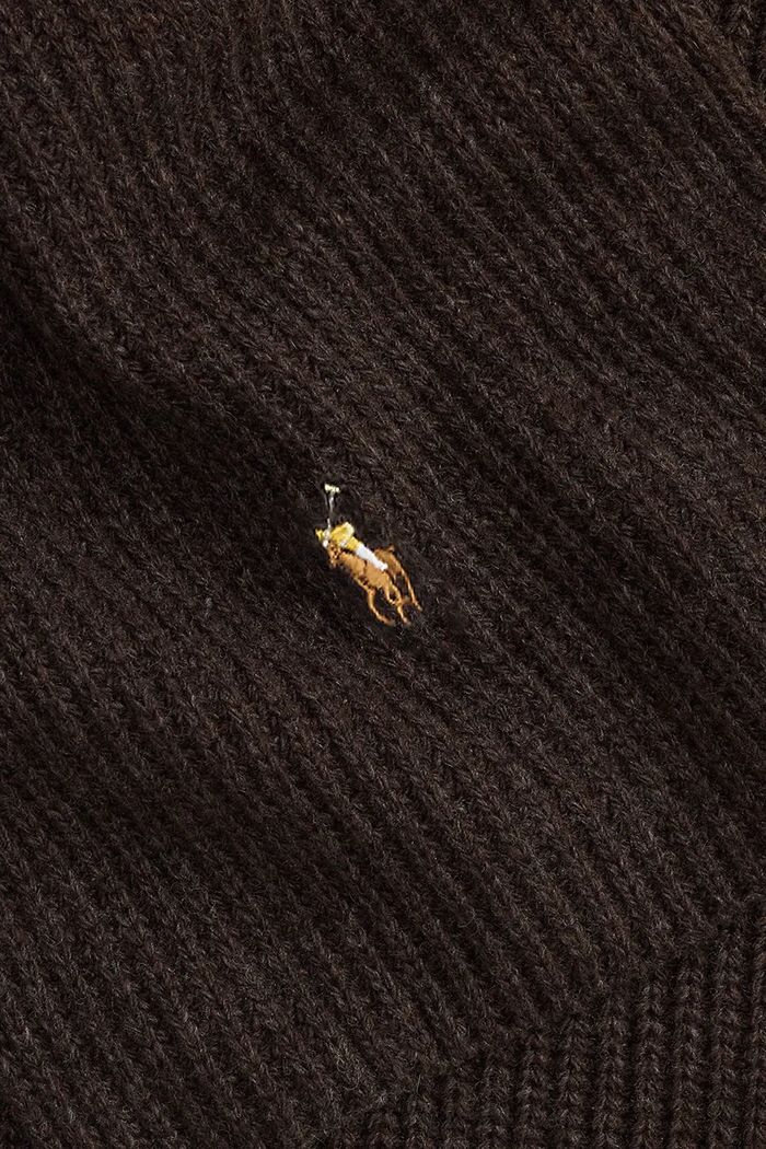 Polo Ralph Lauren Szalik męski z wełną 449959353 brązowy AW25