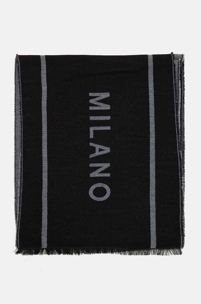 Moschino szalik wełniany M5791.50229 czarny AW25