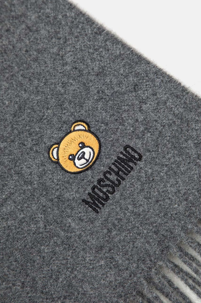 Αξεσουάρ Μάλλινο κασκόλ Moschino M5783.50124 γκρί