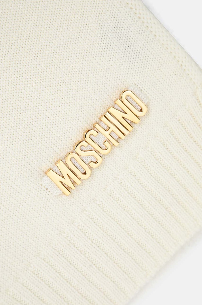 Akcesoria Moschino szalik wełniany M2969.30785 beżowy