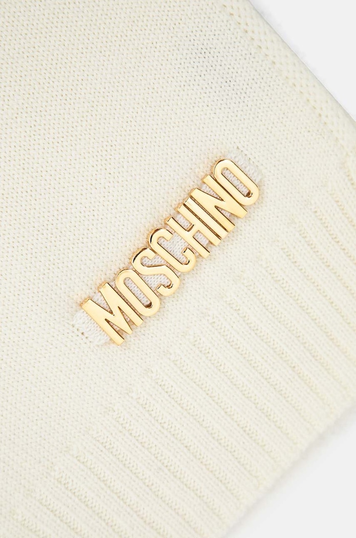 Akcesoria Moschino szalik wełniany M2969.30785 beżowy