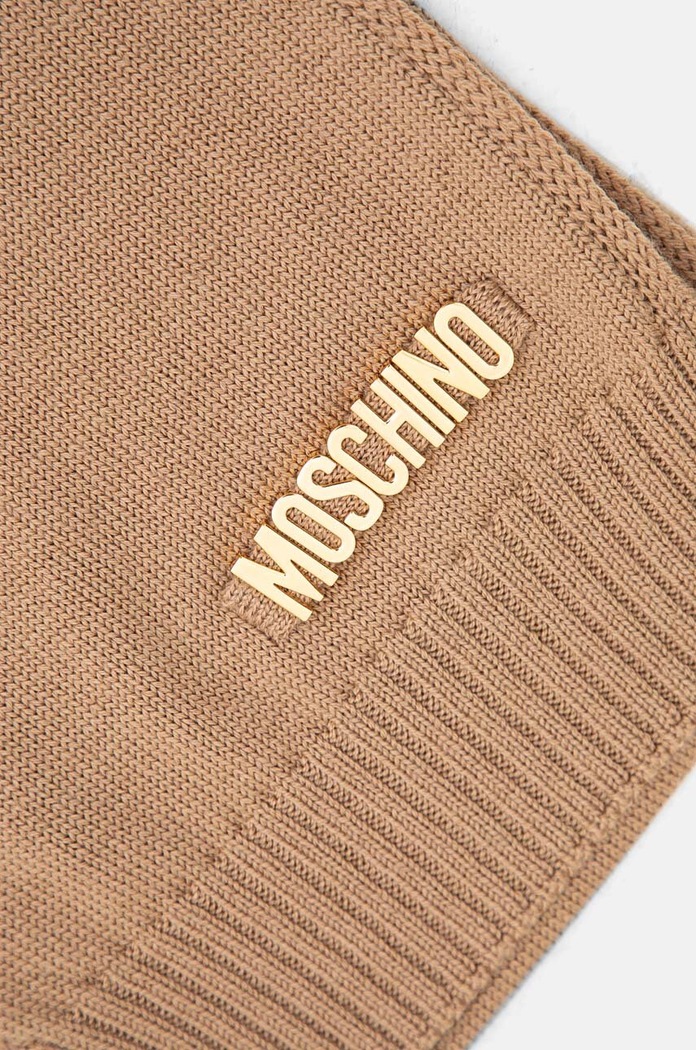 Doplňky Vlněná šála Moschino M2969.30785 hnědá