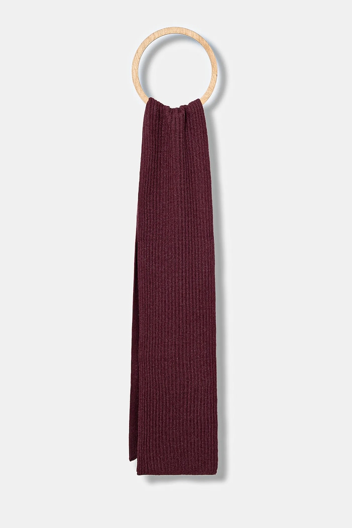 Šál United Colors of Benetton burgundské 1302U0723