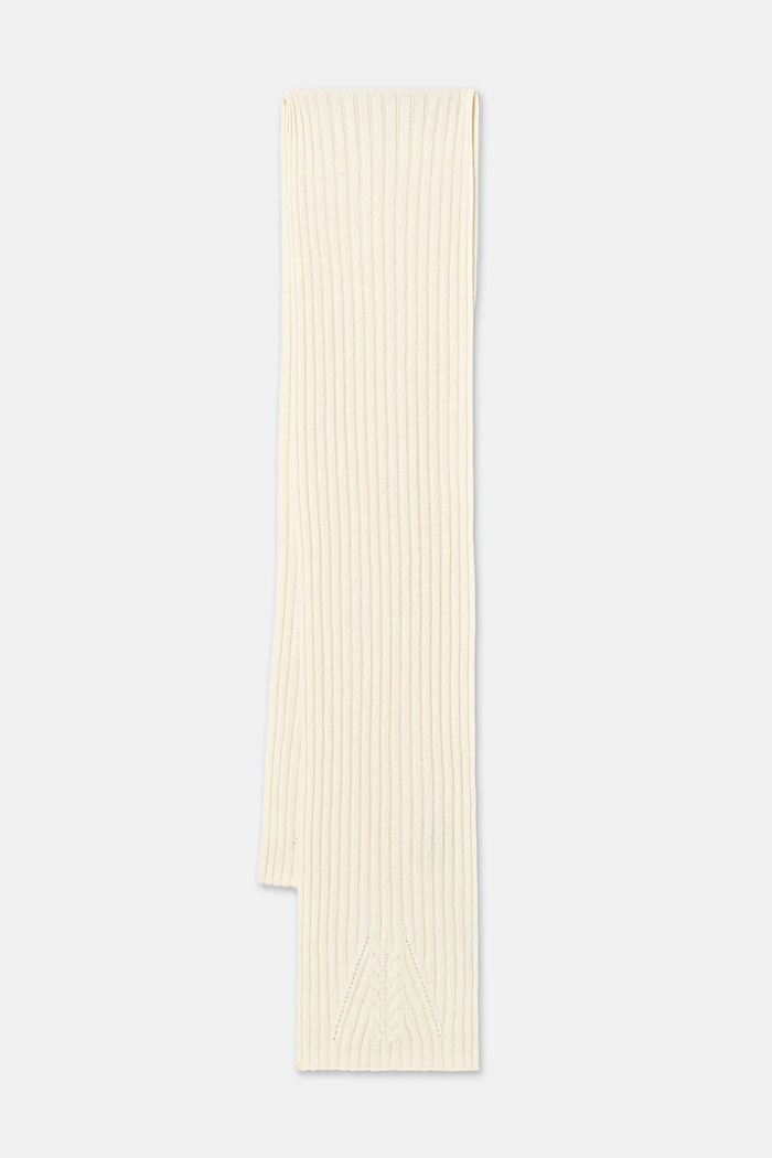 United Colors of Benetton szalik wełniany wełna beżowy 1244DU01G