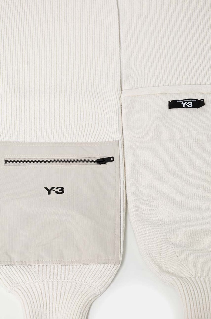 Accessories Y-3 wool scarf Nylon Scarf JI6797 beige