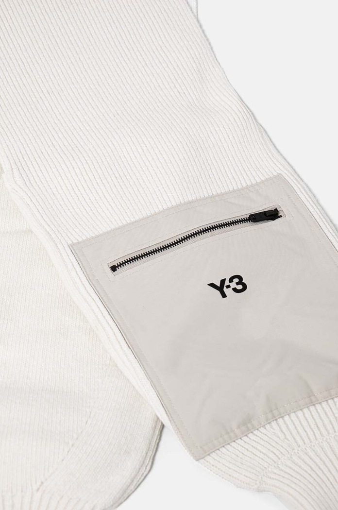 Y-3 wool scarf Nylon Scarf beige JI6797