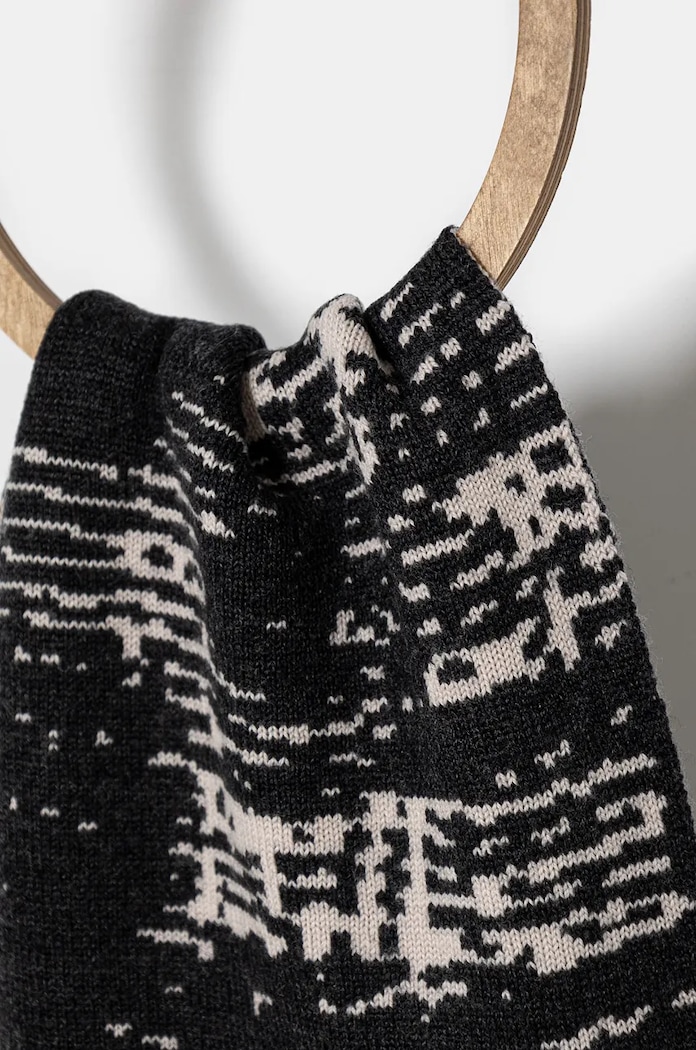 A-COLD-WALL* sciarpa in lana Annex ACWUA202 beige AW24