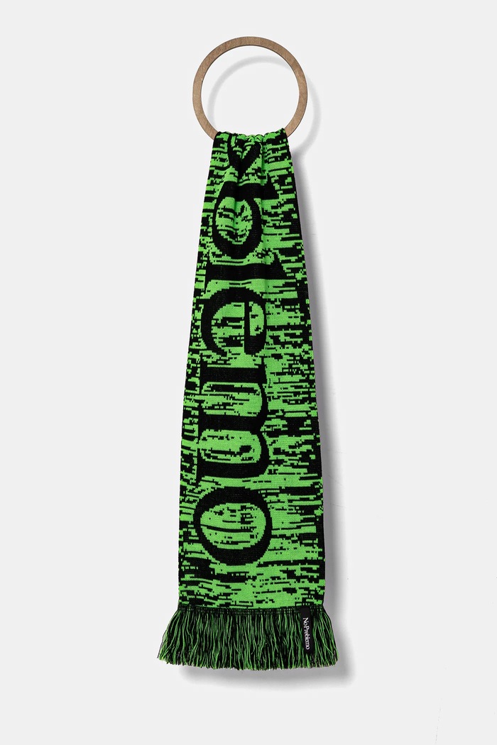 Šal No Problemo No Problemo Glitch Scarf s uzorkom zelena NP90104.02
