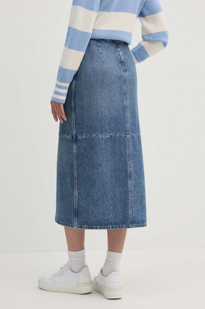 Îmbrăcăminte Tommy Hilfiger fustă din denim WW0WW42582 albastru
