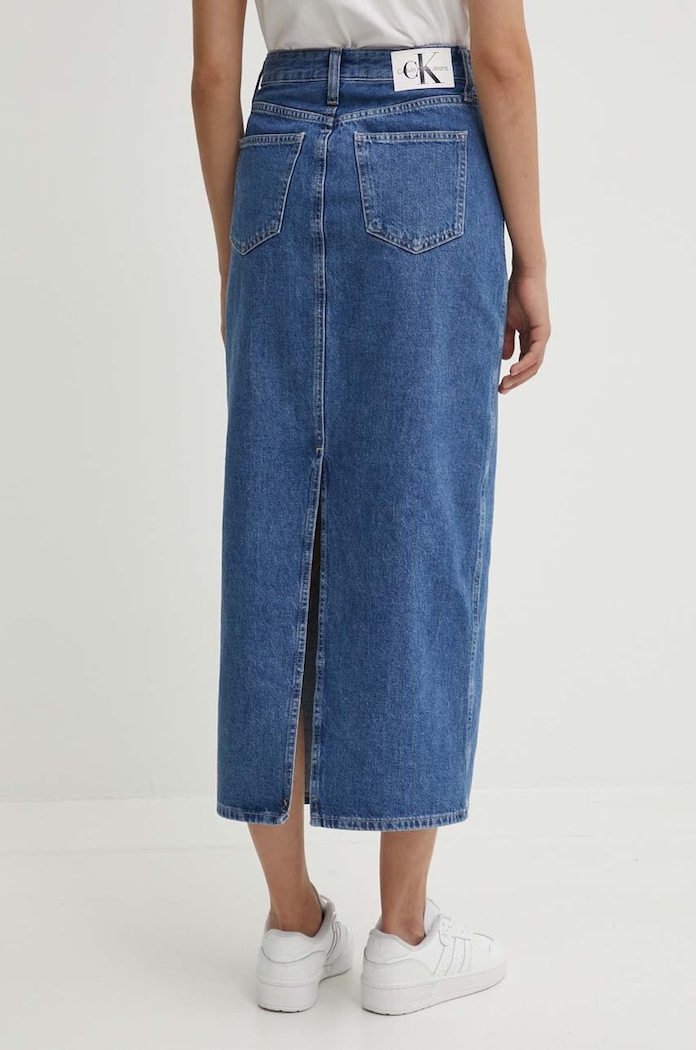 Odzież Calvin Klein Jeans spódnica jeansowa J20J223680 niebieski